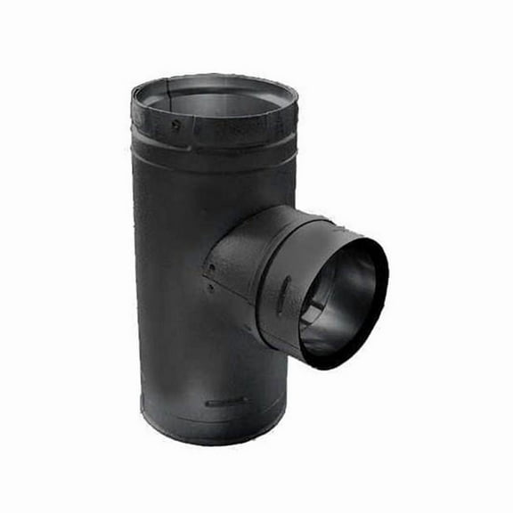 Dura Vent 3PVP-TADX4B1 3 in. Dia. Pellet Vent Pro Black Adapter Branch