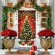 thumbnail image 1 of Cubierta Navideña para Puerta de 35 X 71 Pulgadas | Tela de Poliéster con Estampado de Papá Noel | Decoración Navideña Duradera para Puertas, Paredes y Mesas | Fácil de Instalar para Fiestas Navideña, 1 of 6