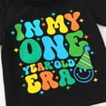 thumbnail image 5 of Tiny Cutey 1st Birthday Outfit Boy Toddler T-Shirt Clothes 1 Year Old Summer Short Sleeve Top for 6-12 Months, 5 of 7