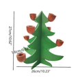 thumbnail image 3 of Portavelas de madera Fiudx forma de árbol de Navidad decoración del hogar, 3 of 6