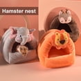 thumbnail image 1 of Hamster Hedgehog Guinea Pig Cave Bed Nest Hideout, Small Animals Cage Supplies Warm House, 1 of 8