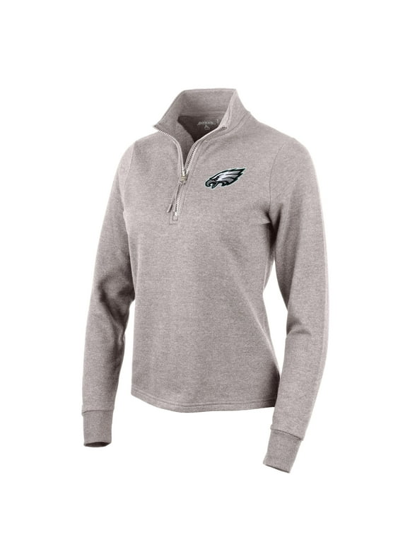 Philadelphia Eagles Antigua Women's Victory Crewneck Chenille Pullover  Sweatshirt - White