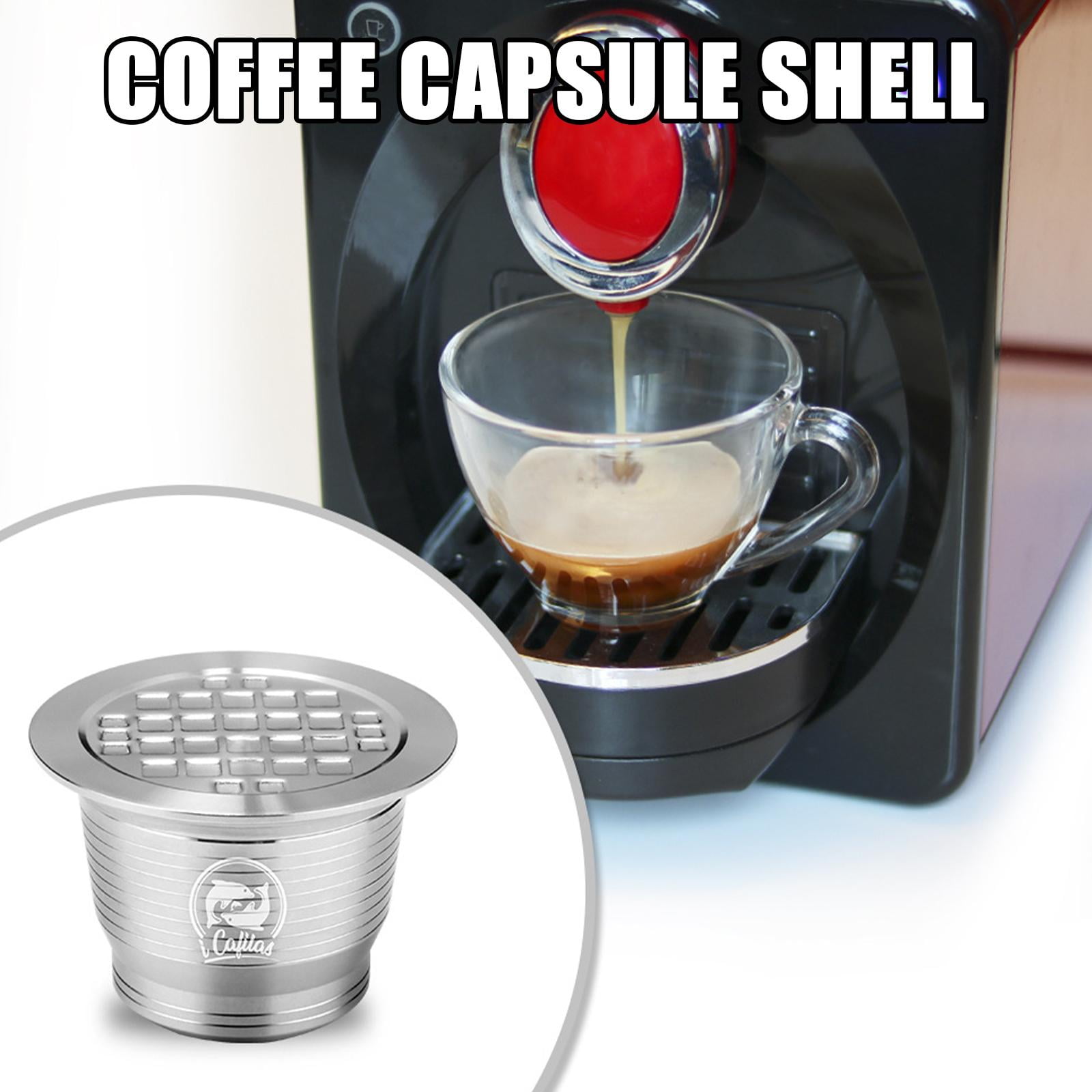 For Nespresso Steel Coffee Capsule, Refillable Reusable Espresso Pods