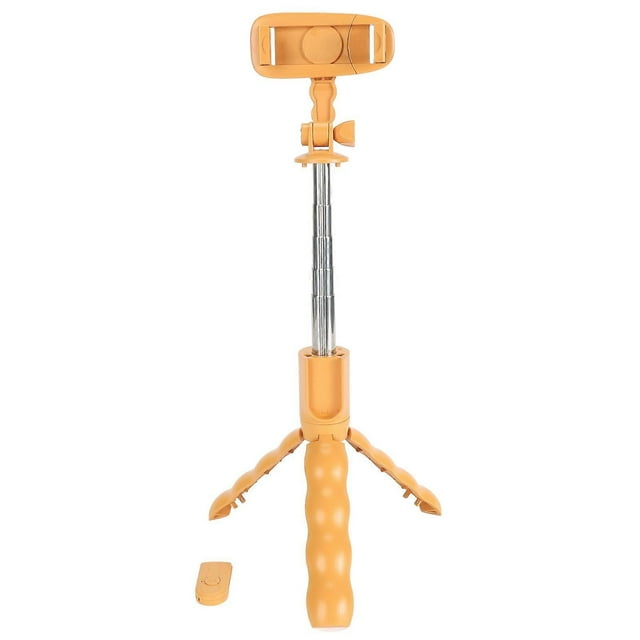 Cute Cartoon Puppy Selfie Stick Tripod 26.4 Inch Extendable Handheld Phone Tripod Stand with Detachable Bluetooth Remote for Live Streaming Vlogging