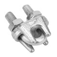 thumbnail image 3 of Abrazadera de acero inoxidable Clip de cuerda de alambre - 5 piezas Abrazadera de acero inoxidable Clip de cuerda de alambre Sujetador de abrazadera de cable Tono plateado(M8), 3 of 7