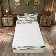 thumbnail image 4 of meiyoeat Watercolor Trout Bass Fish Zipper Comforter Set with Fitted Sheet and 2 Pillowcases for Men Kids, Rustic Wildlife Zipper Bedding Set, Green Brown, Reversible, 3pcs, 4 of 6