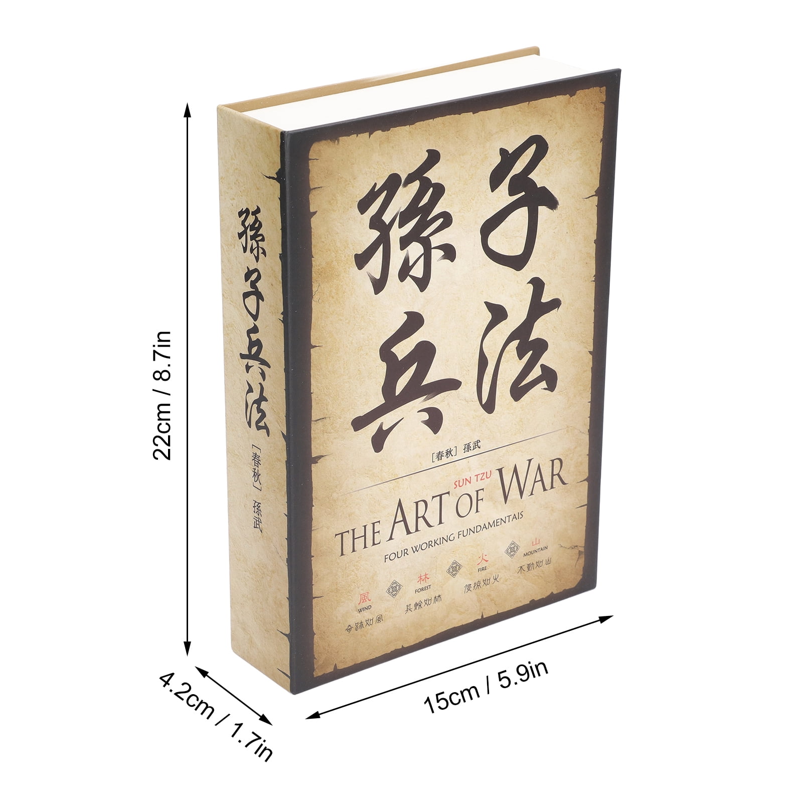 Diversion Book Safe Simulation , Book Safe Book Safe Storage Box Sturdy Book Safe Storage Box with Key for Home Travel