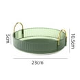 thumbnail image 5 of EIMELI 360° Spinning Makeup Organizer High-Capacity Make Up Holder Rack with Raised Guardrail Great for Countertop and Bathroom, 5 of 5