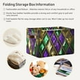 thumbnail image 5 of Mardi Gras Green Purple Gold Element Large Storage Basket 2PCS,Cute Koala Collapsible Toy Storage Box Laundry Basket with Handle,Used for Home Closets, Offices, Bedrooms Halloweenation Home Decor, 5 of 7
