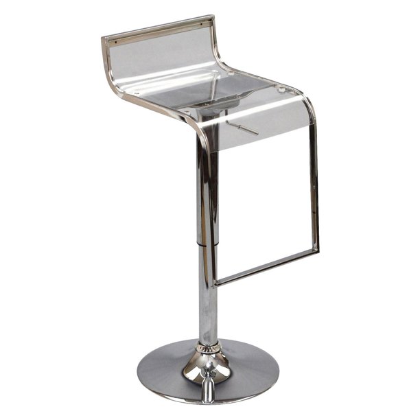 Modway LEM Acrylic Bar Stool Clear