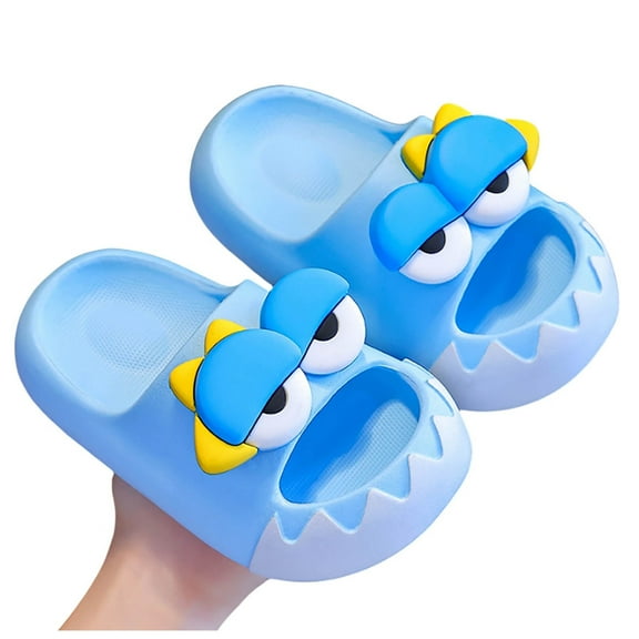 Luogg Summer Children Sandals And Slippers For Girls Wearing Thick Bottomed Cartoon Breathable And Non Baby Slippers toddler boys slippers Size 3-4 Years