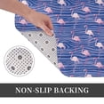 thumbnail image 6 of Yiaed Flamingo Print Flannel Doormat Mat Outdoor Indoor Door Mats, Non Slip Durable Entrance Rugs for Outside Entry, Porch, Resist Dirt, 16"x24", 6 of 7