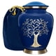 thumbnail image 1 of Trupoint Memorials Urnas de cremación para cenizas humanas - Urnas decorativas Urnas para cenizas humanas Urnas femeninas y masculinas para cenizas Urnas funerarias femeninas adultas - Azul 1 pequeño, 1 of 1