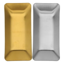 SOPOTUTU 2pcs Stainless Steel Bathroom Counter Tray Elegant Towel Napkin Holder Organizer Stylish Storage