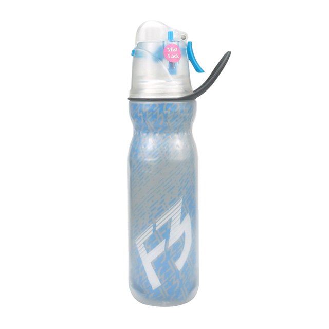 590 ml 20,8 fl oz Ejercicio de verano, Agua potable Elimina el calor, Doble capa Mantiene el frío, Vaso de agua con rociador, Vaso de agua para deportes al aire libre, Regalo creativo