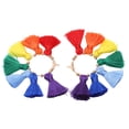 thumbnail image 4 of Pendientes colgantes con borlas, 2 piezas, pendientes con borlas de colores festoneados, pendientes con borlas bohemias, máxima confiabilidad, 4 of 14