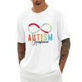 thumbnail image 3 of Mens Knit Polo Awareness Soft Crewneck Adult Support Sensory Friendly Mens Undershirts,White,M, 3 of 5