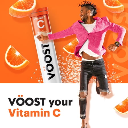 VOOST VITAMIN C EFFERVESCENT VITAMIN DRINK TABLET, BLOOD ORANGE, 20 CT