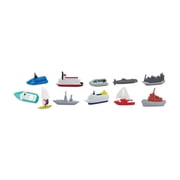 Safari Ltd. In the Water TOOB - Figurines of Jet Ski, Raft, Submarine, Motorboat, Windsurfer, Battleship, Cruise, Steam, Sail, Tug, Cargo Boat - Educational Toy Figures For Boys, Girls & Kids Ages 3+