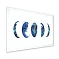 thumbnail image 2 of Designart 'Blue Moon Different Phases' Bohemian & Eclectic Framed Art Print, 2 of 4