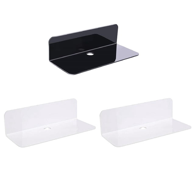 3 soportes de pared flotantes acrílicos para cámaras de video con Zulema Estantes de pared flotantes de acrílico