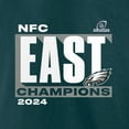 thumbnail image 4 of Men's Fanatics  Midnight Green Philadelphia Eagles 2024 NFC East Division Champions Big & Tall Conquer T-Shirt, 4 of 4