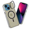 thumbnail image 1 of Funda Case Carcasa Tornasol Color Titanio Negro Con Soporte Premium Para iPhone 14 Plus / 15 Plus Compatible Con Magsafe., 1 of 7