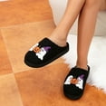 thumbnail image 2 of BERANMEY Halloween Slippers for Women Perfect Soft Plush Comfy Warm Slip-On Cute Womens Slippers Indoor Fluffy House Slippers for Women and Men Non-slip Fuzzy Flat Slides, 2 of 11