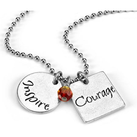 Inspirational Silver Tone Necklace by Women's Bean Project