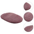 thumbnail image 2 of Cateissary Alfombrilla antideslizante para baño, alfombra para puerta ovalada de terciopelo ártico, absorbente y resistente al desgaste, alfombrilla Juegos de accesorios de baño gris violeta Cateissary HA0065-06, 2 of 6