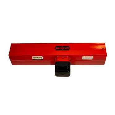 Equipment Lock Co.:  Stabilizer Lock 18" - Combo:  Stabilizer Lock for Backhoe Outriggers; Backfill Blades