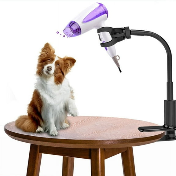 Pet Hair Dryer Clip Holder, 360° Rotatable Pet Grooming Hair Dryer