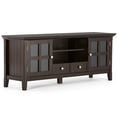 thumbnail image 2 of Acadian 60 inch Wide Solid Wood Transitional TV Stand in Brunette Brown For TVs up to 65 inches, 2 of 7