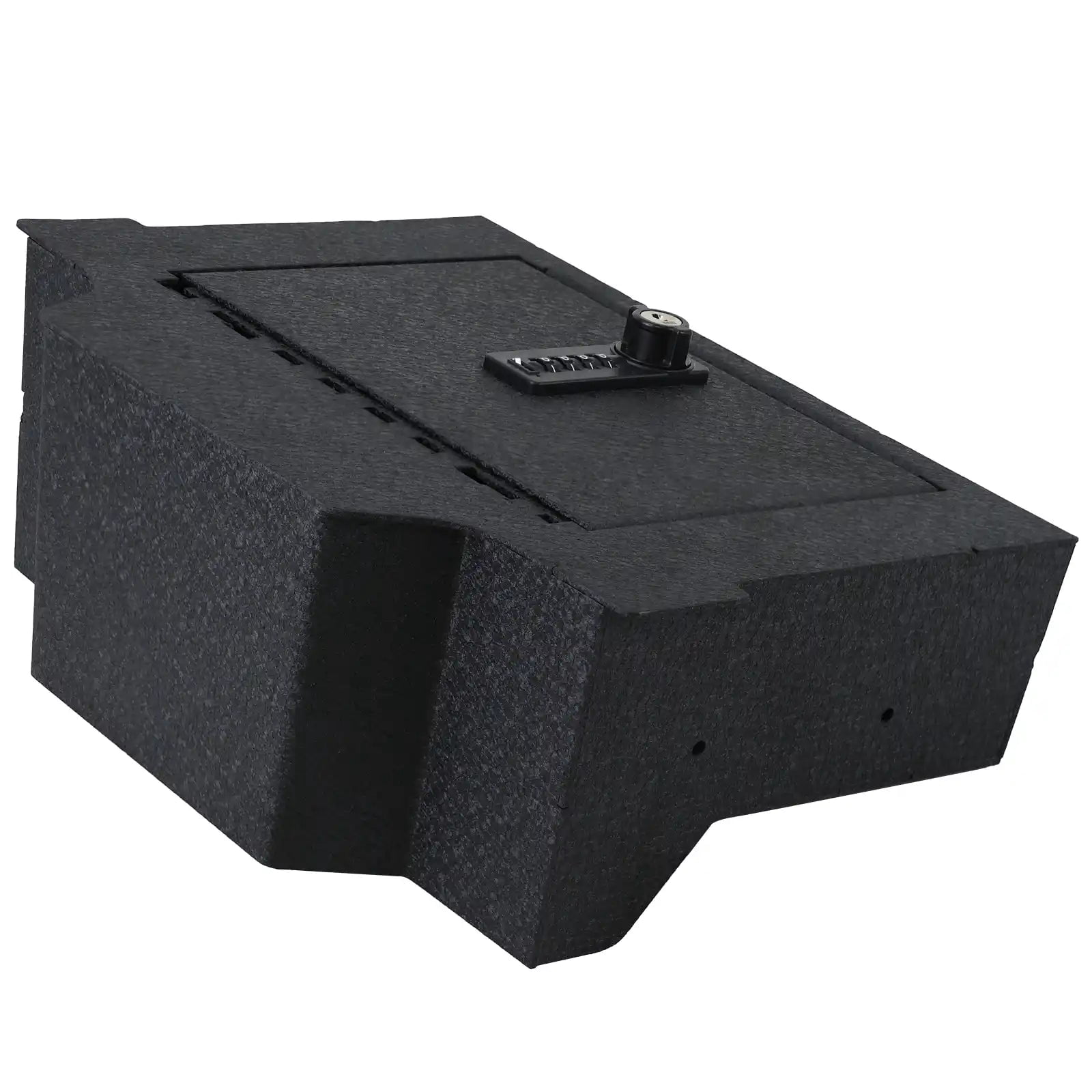 Center Console Safe Gun Safe, WASAI Console Gun Vault Lock box Compatible with RAM 1500/2500/3500 LARAMI/BIGHORN/POWERWAGON 2019-2024, NOT FIT Cup Holder with Cover, 4-Digit Lock with Backup Key.