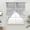 Light Gray White Black, variant on White Dandelion Swag Valances for Windows, Kitchen Window Curtains Over Sink, Spring Flowers Botanical Vintage Black Window Treatment Curtains for Living Room/Bedroom Curtains 2 Panel Sets 36"x45"