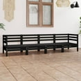 thumbnail image 1 of vidaXL 4 Piece Garden Lounge Set Black Solid Pinewood, 1 of 5