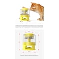 thumbnail image 3 of Dispensador automático de comida para mascotas Yjmei blanco y amarillo, dispensador interactivo de comida para perros, comedero con resorte para mascotas, juguete de rompecabezas, 3 of 4