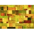 thumbnail image 1 of Ahgly Company Indoor Rectangle Patchwork Yellow Transitional Area Rugs, 3' x 5', 1 of 4