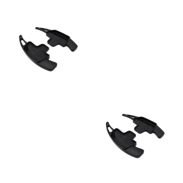 Kenally Palancas de cambio de volante de 2 piezas, palancas de cambio de marchas, reparación de accesorios modificados, reemplazo para Negro 2piezas