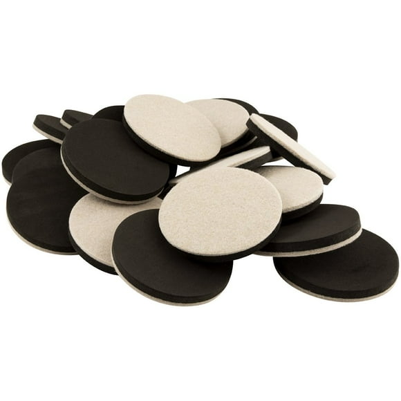 SuperSliders 4733495N Reusable Furniture Movers for Hardwood Floors- Quickly and Easily Move Items with Felt Floor Protectors 3-1/2"" Linen (20 Pack)