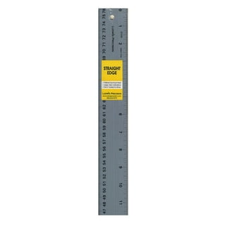 POWERTEC 38-inch Anodized Aluminum Straight Edge Ruler, Metal Straightedge  Machined Flat to Within 0.001 Over Full 38-inch, 71332 