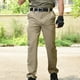 thumbnail image 5 of Pantalones largos para hombre, estilo casual, de moda, color liso, para exteriores, deportivos, blusas con cremallera y bolsillos, pantalones, blusas de poliéster para hombre, 5 of 8