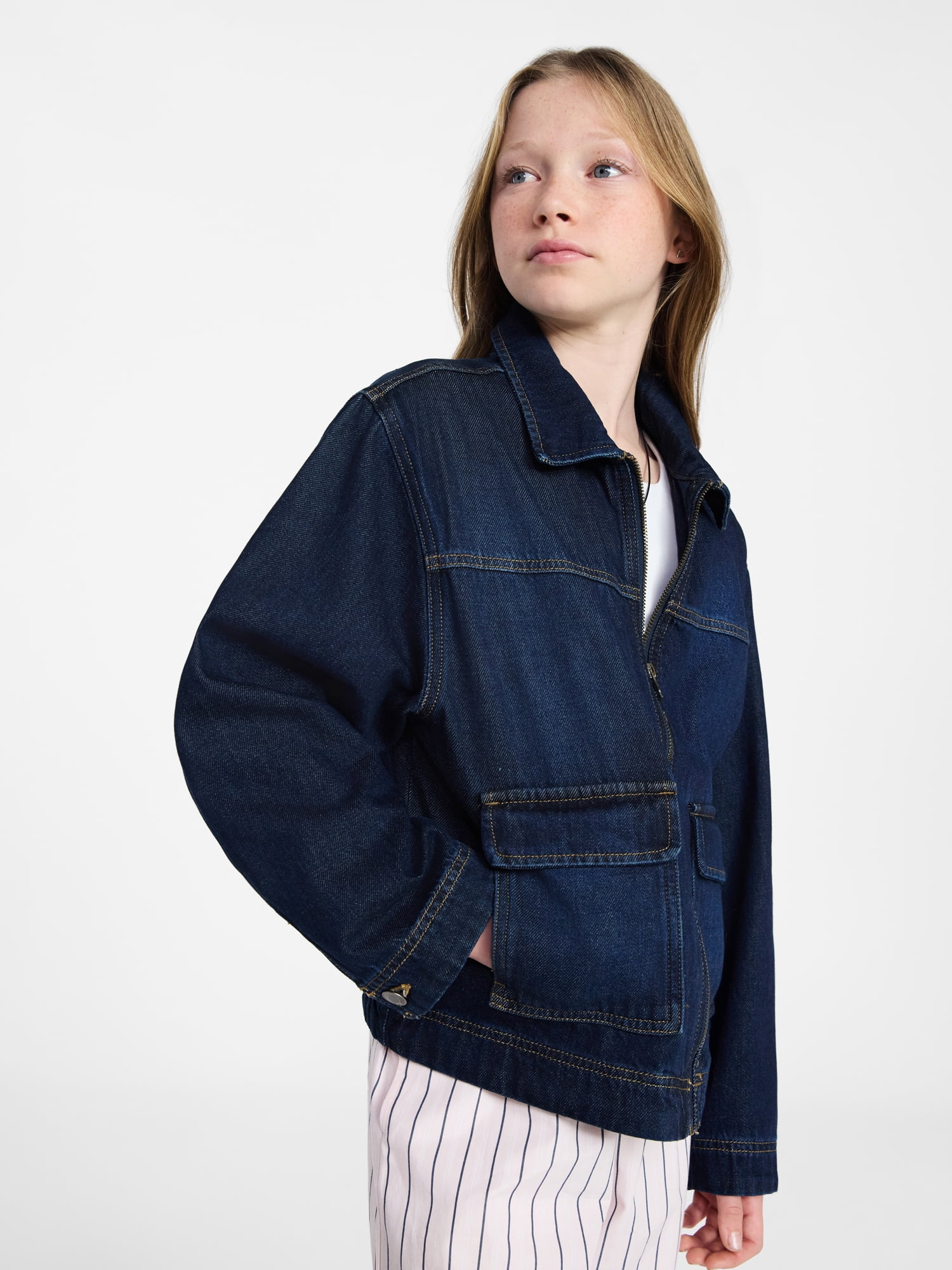 Weekend Academy Girls Dad Jacket, Sizes 4-18