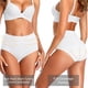thumbnail image 2 of XmhyTop 5 Piezas de Bragas para Mujer Algodón Cintura Alta. Suaves, Transpirables y Elásticas, Cobertura Total, Color carne, Talla S, 2 of 5
