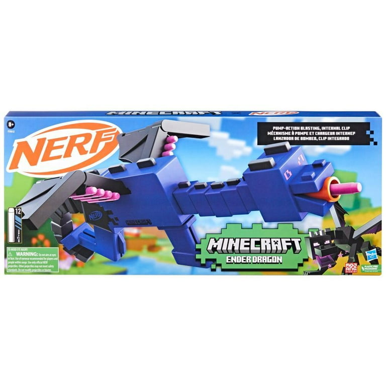 Nerf Minecraft Ender Dragon Blaster and 12 Nerf Elite Foam Darts