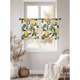 thumbnail image 2 of Summer Lemon Sheer Curtains for Living Room Bedroom Farmhouse Pastoral Fruit Floral Leaf Sheer Curtains 54 Inch Long 2 Panels Set Light Filtering Curtain Window Treatments Drapes for Dining Room, 2 of 6