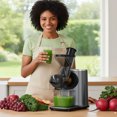 thumbnail image 5 of Philergo Cold Press Juicer, Powerful Slow Juicer with Quiet Motor and Reverse Function, High Juice Yield for Fruits and Vegetables, Dishwasher Safe, Black, 5 of 7