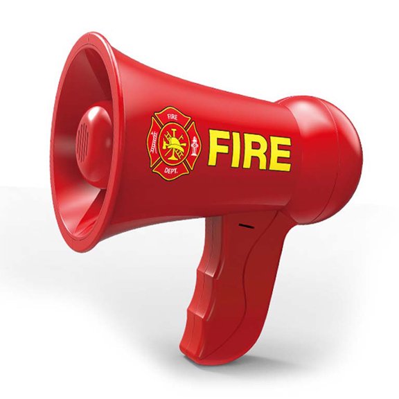 ROZYARD Kids Megaphone Toy Voice Maker Siren Toy Firefighter Pretend Props Child Party S
