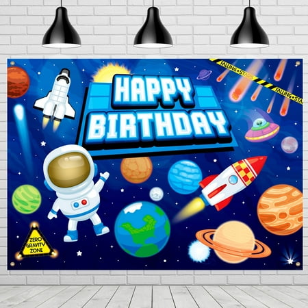 Image of Outer Space Backdrop - Outer Space Party Supplies