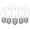 Pure White, variant on Novelty Lights Warm White C9 LED Shatterproof Plastic Christmas Replacement Bulbs 25 Pack